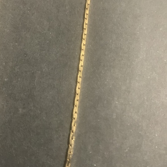 Double Stranded Gold Rhinestone Bar necklace by Loft - Picture 6 of 7